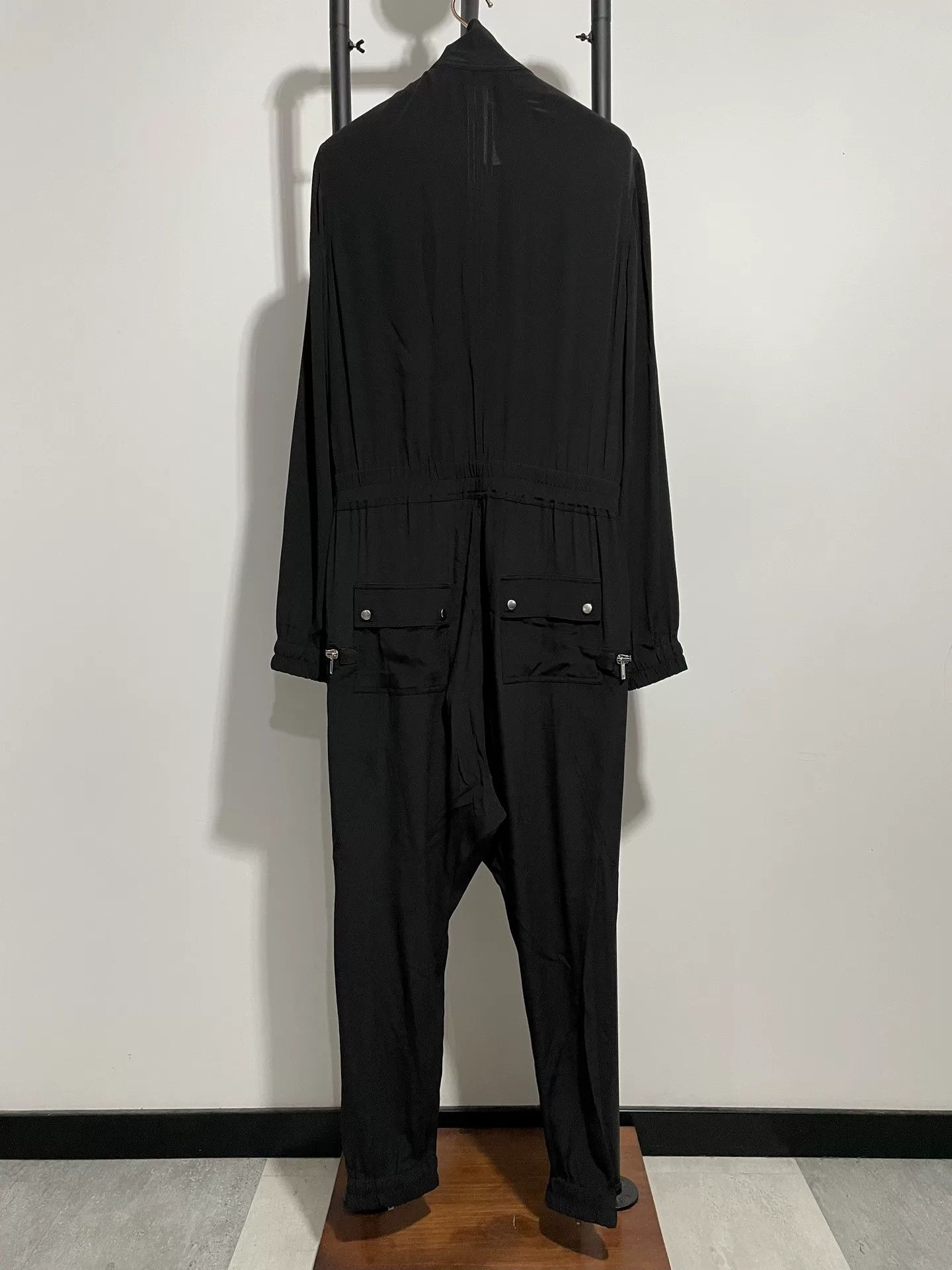 Rick Owens rick owens ro lightweight black jumpsuit Size 34" / US 12 / IT 48 - 2 Thumbnail