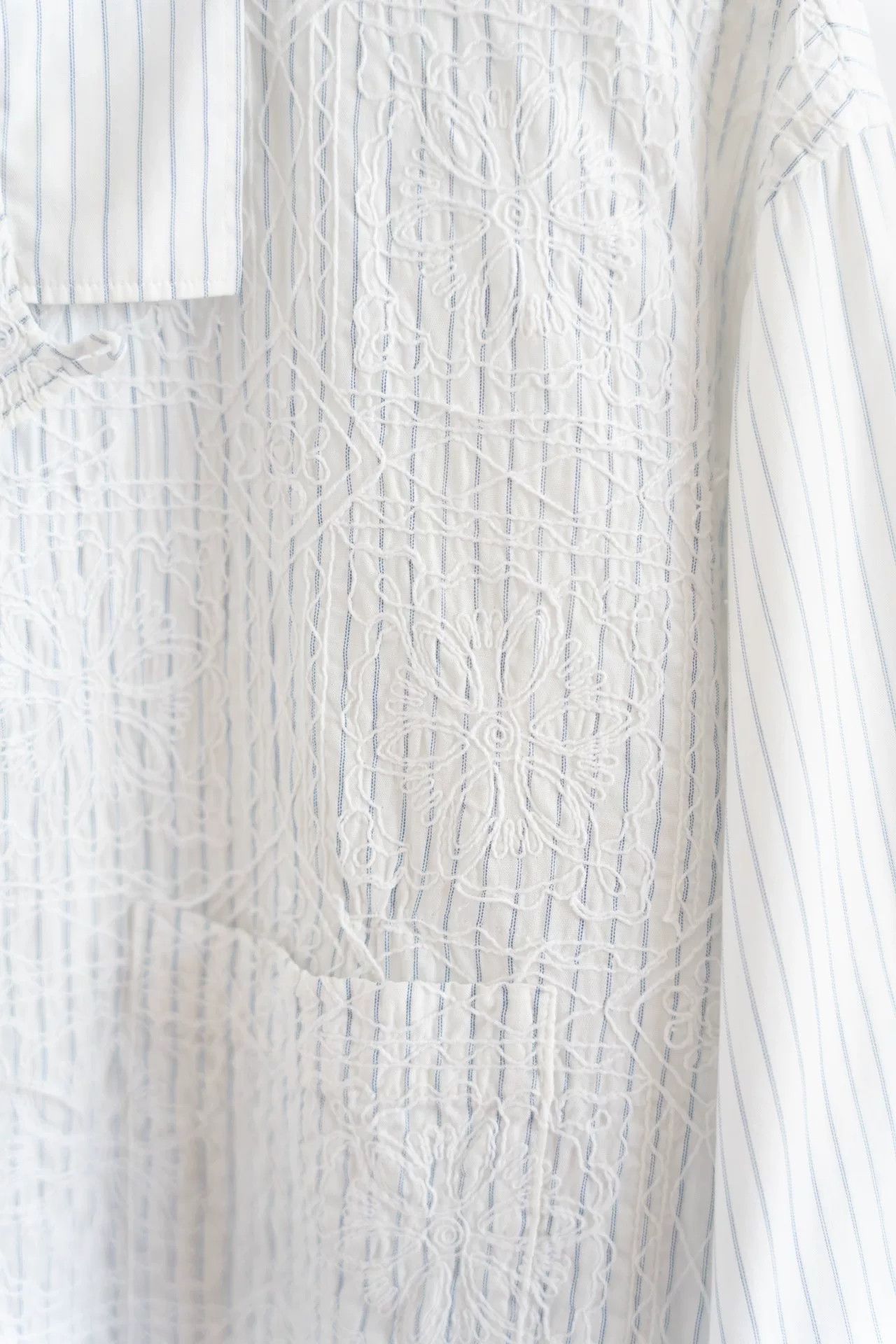Yohji Yamamoto Yohji Yamamoto White Embroidered Shirt Size M / US 6-8 / IT 42-44 - 3 Thumbnail