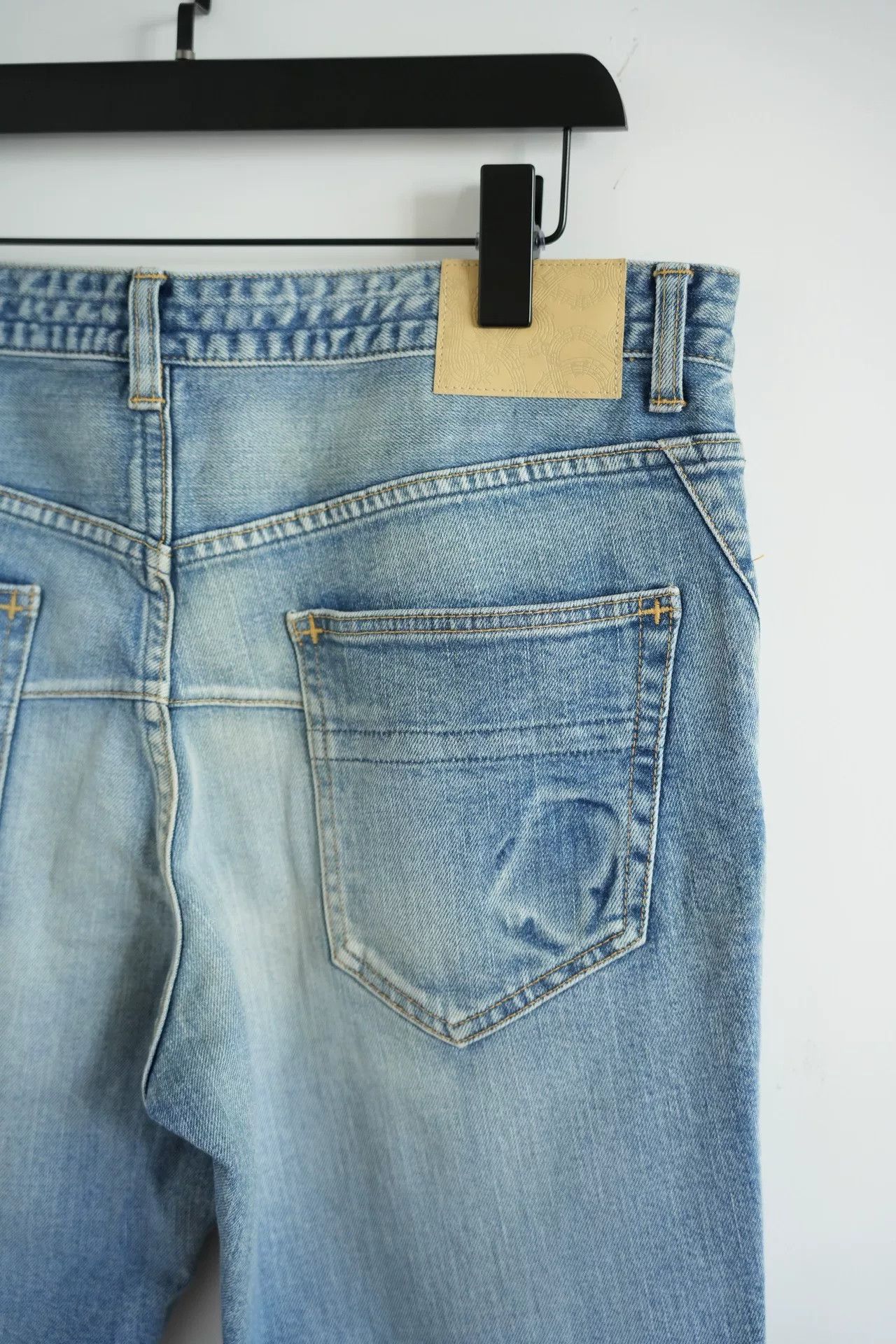 Number (N)ine washed denim pants with musical print Size US 30 / EU 46 - 5 Thumbnail