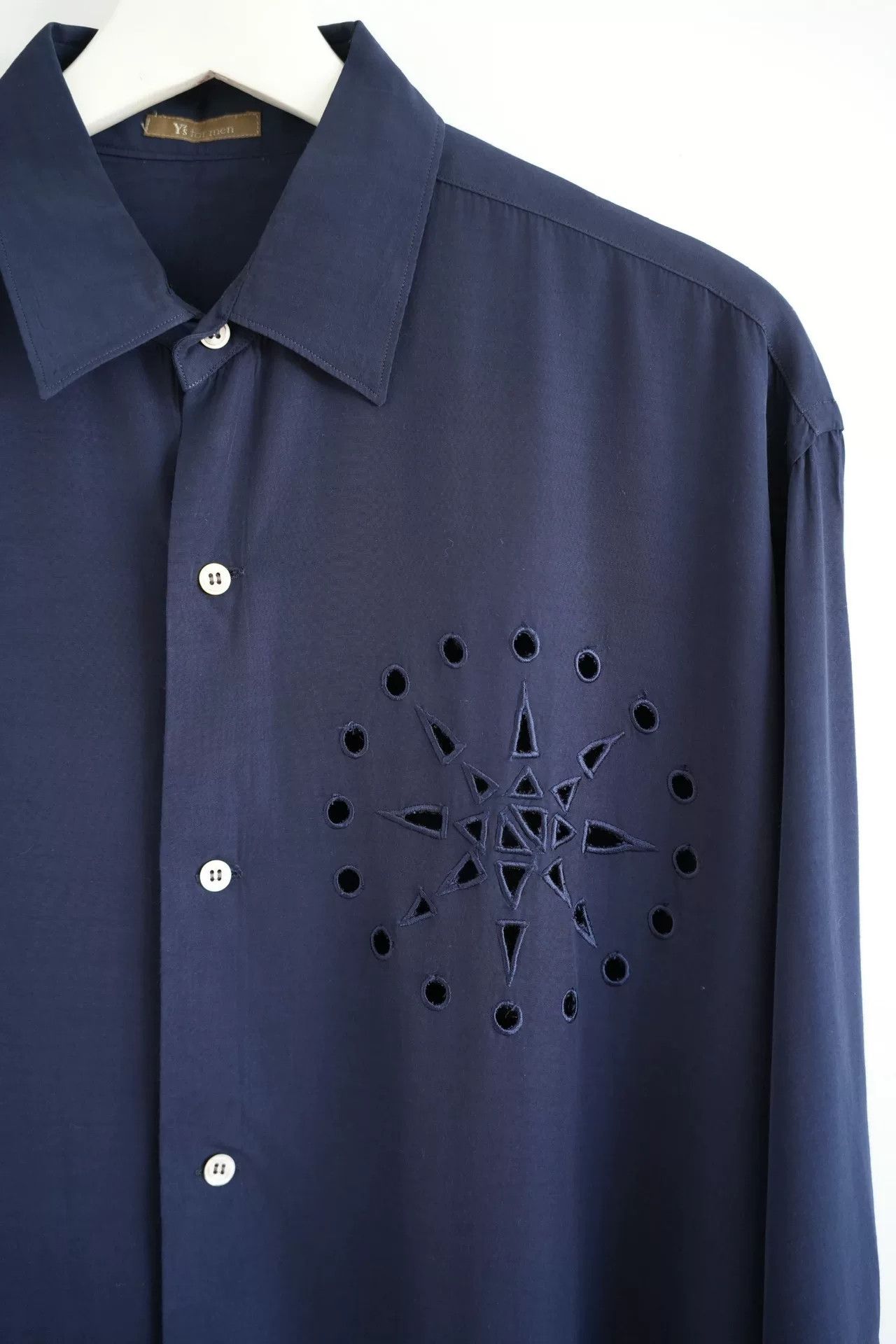 Y's for Men Yohji Yamamoto 92ss Hollow Long Sleeve Shirt Size US M / EU 48-50 / 2 - 4 Thumbnail
