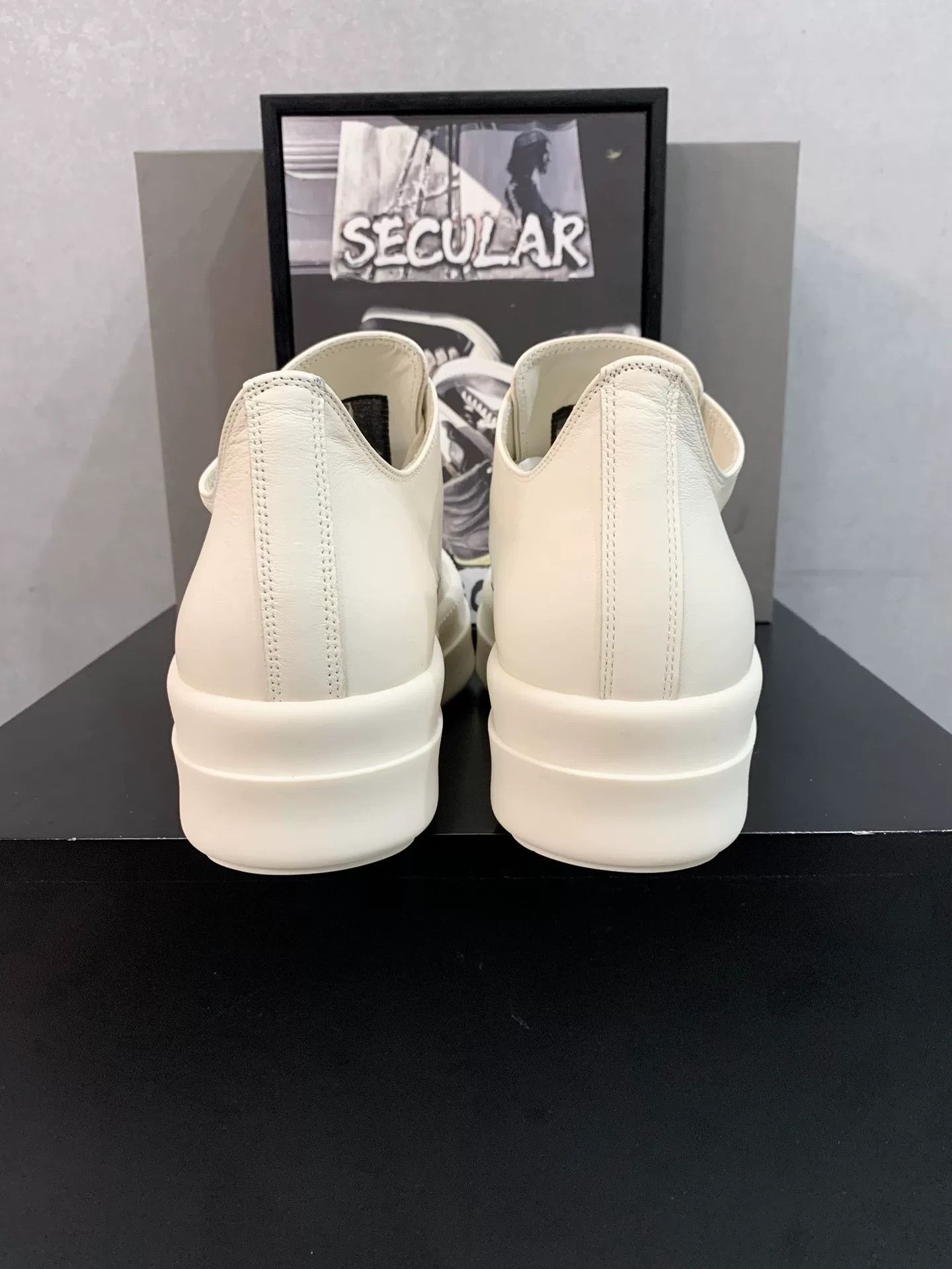 Rick Owens rick owens white platform casual sneakers Size US 7 / IT 37 - 7 Thumbnail