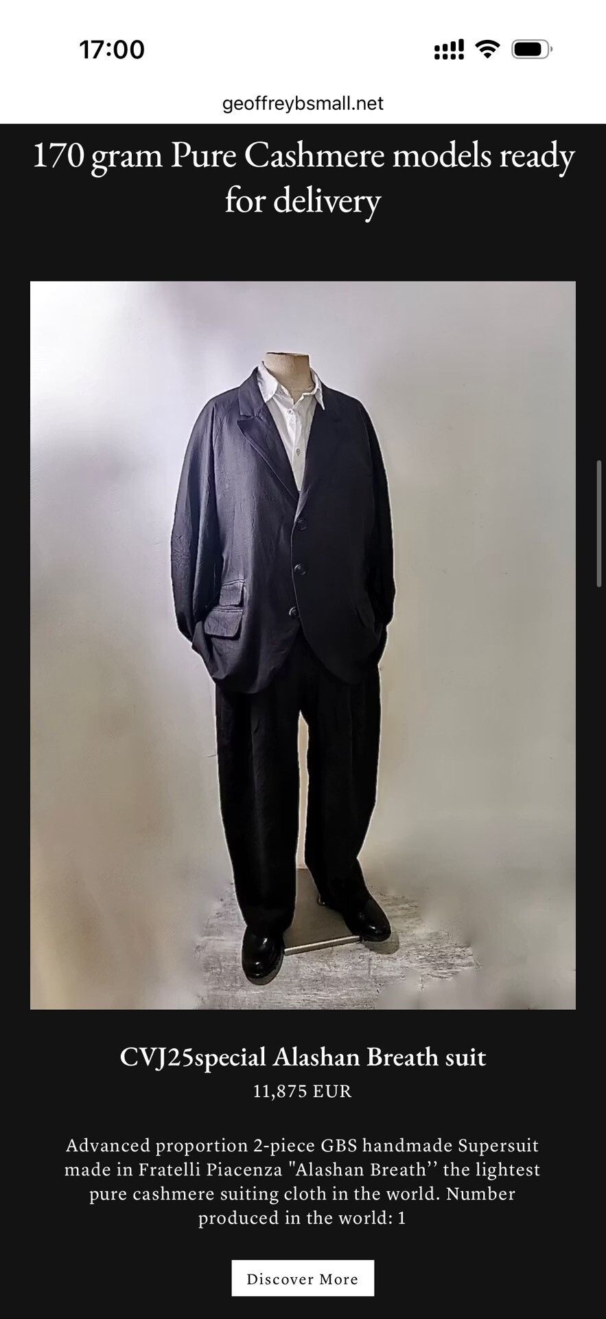 Geoffrey B. Small lightweight cashmere patterned coat Size US M / EU 48-50 / 2 - 9 Thumbnail
