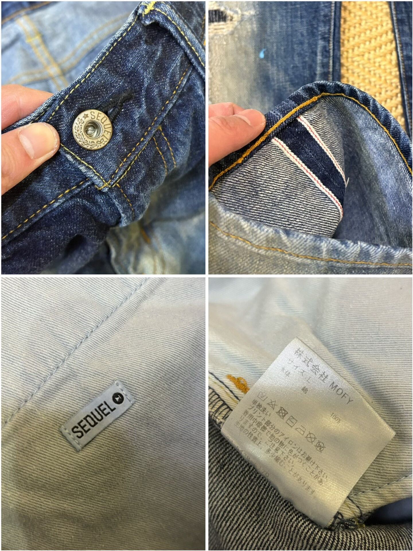 Hiroshi Fujiwara distressed blue starry denim pants Size US 36 / EU 52 - 7 Thumbnail