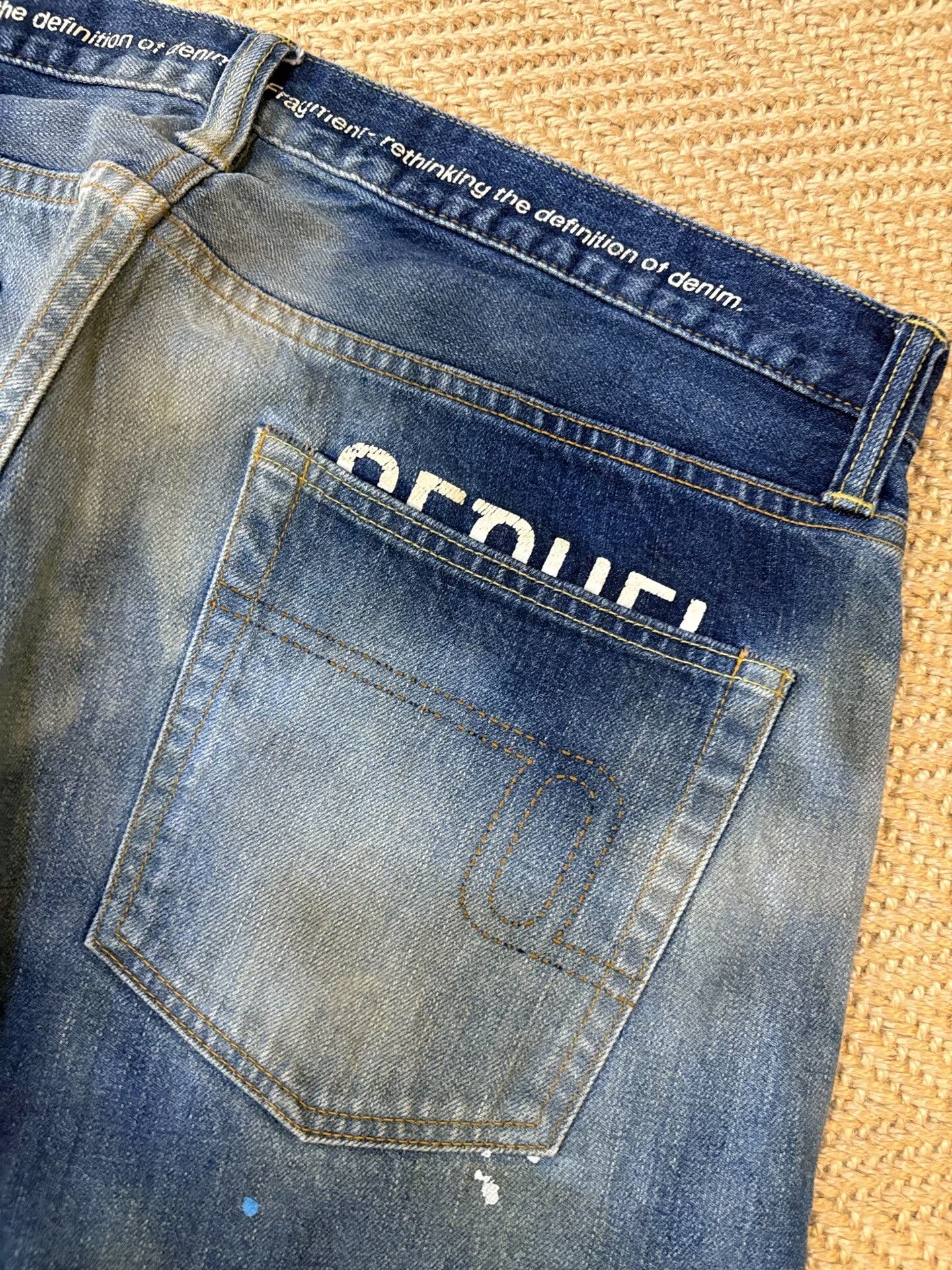 Hiroshi Fujiwara distressed blue starry denim pants Size US 36 / EU 52 - 5 Thumbnail