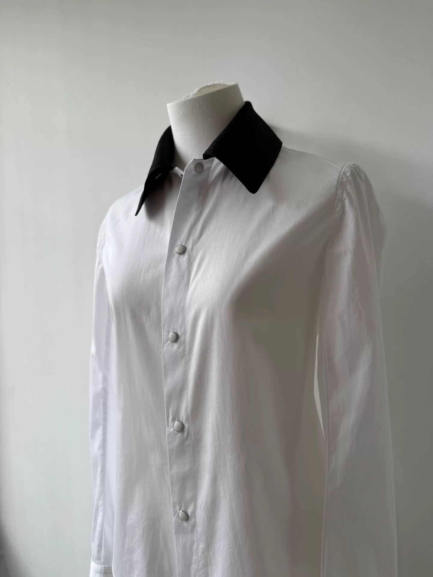 Y's Yohji Yamamoto Y's White Button-Up Shirt Size S / US 4 / IT 40 - 3 Thumbnail