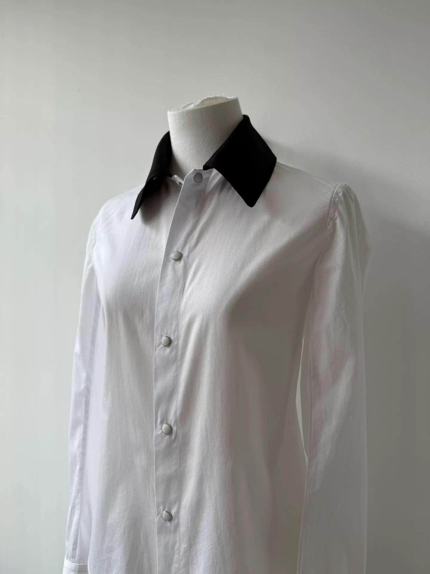 Y's Yohji Yamamoto Y's White Button-Up Shirt Size S / US 4 / IT 40 - 2 Thumbnail