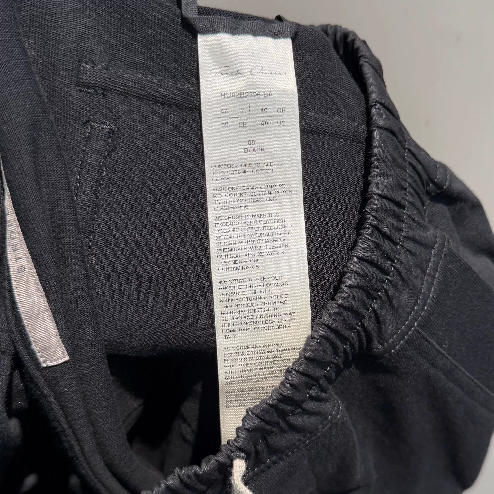 Rick Owens rick owens drawstring tapered long pants Size US 38 / EU 54 - 6 Thumbnail