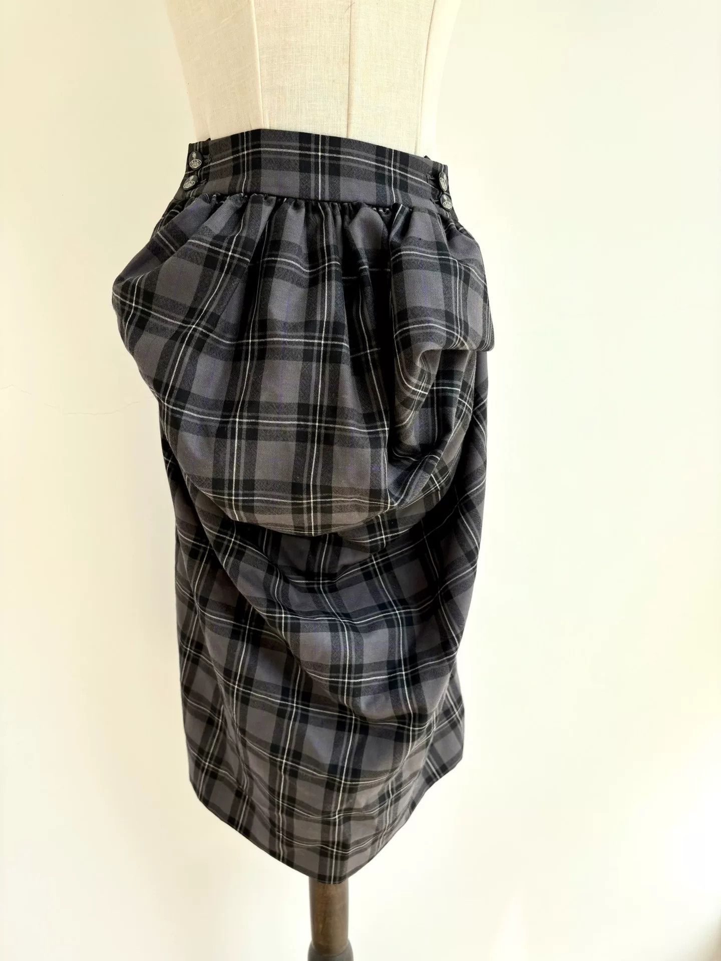 Vivienne Westwood vivienne westwood gray plaid skirt suit Size L / US 10 / IT 46 - 7 Thumbnail