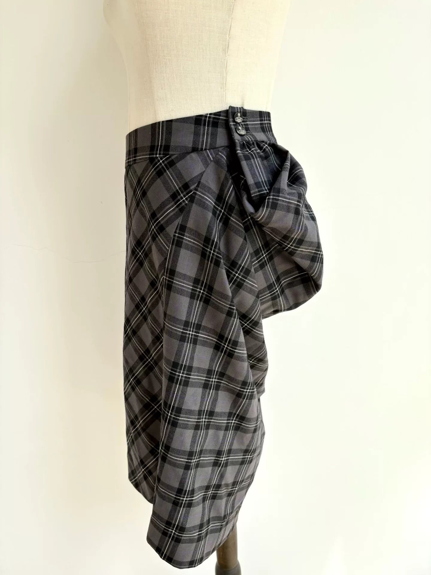 Vivienne Westwood vivienne westwood gray plaid skirt suit Size L / US 10 / IT 46 - 6 Thumbnail