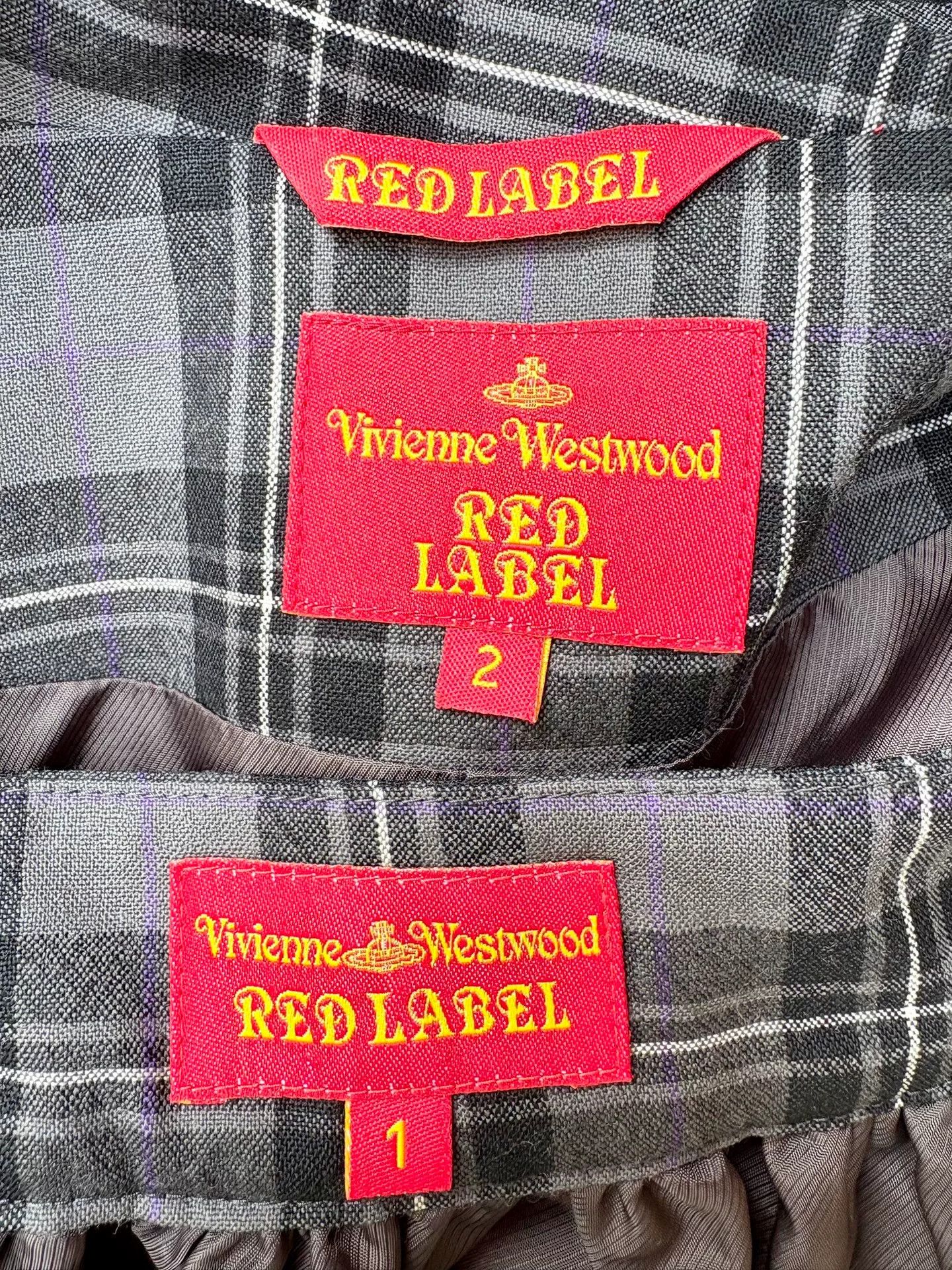 Vivienne Westwood vivienne westwood gray plaid skirt suit Size L / US 10 / IT 46 - 9 Thumbnail