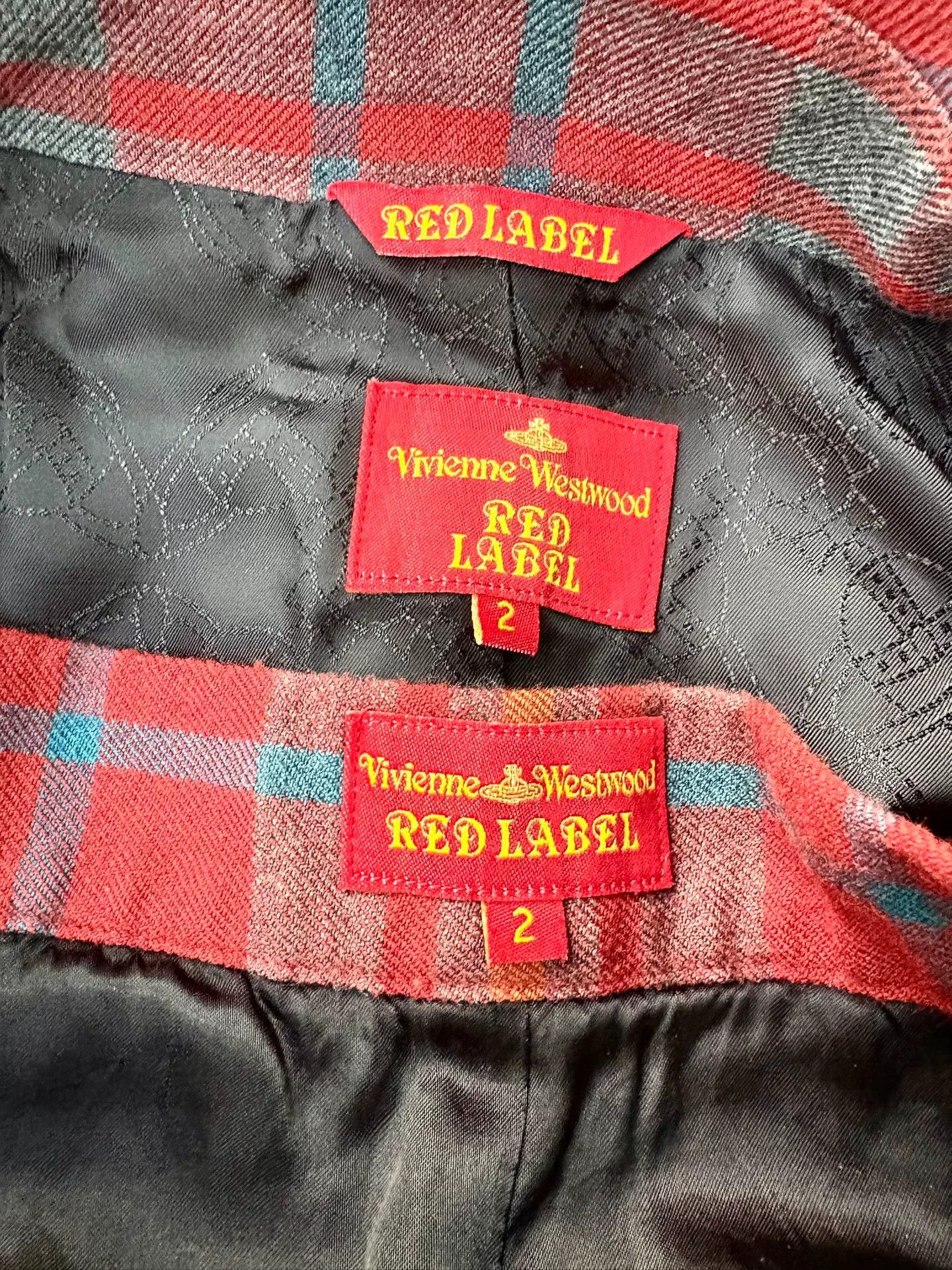 Vivienne Westwood vivienne westwood red plaid blazer and skirt set Size XL / US 12-14 / IT 48-50 - 7 Thumbnail