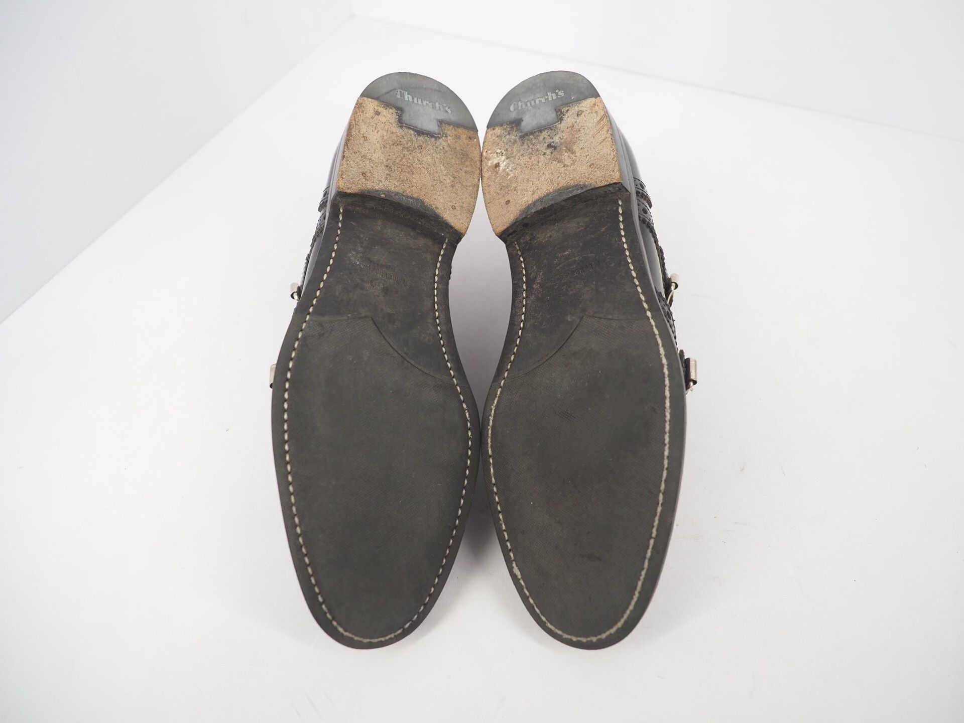 Church's Church's Black Monk Strap Shoes for Women Size US 7 / IT 37 - 7 Thumbnail