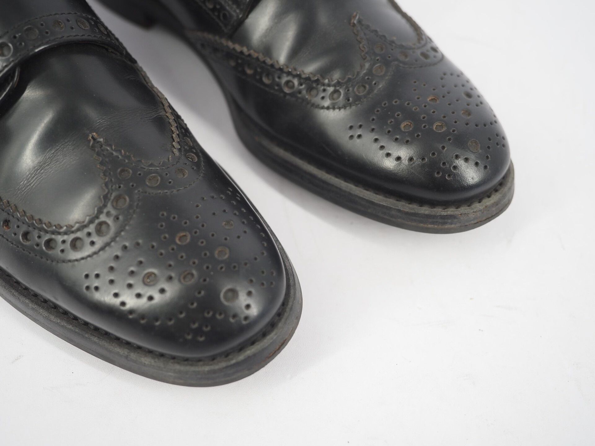 Church's Church's Black Monk Strap Shoes for Women Size US 7 / IT 37 - 4 Thumbnail