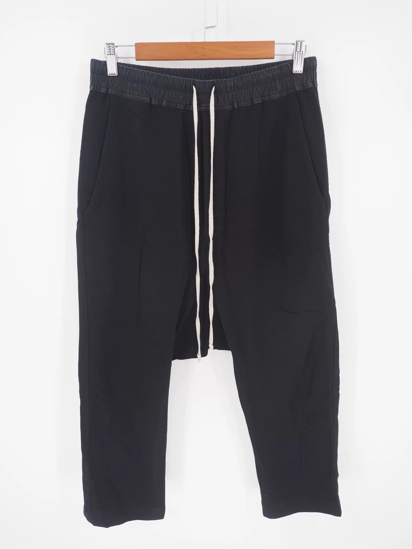 Larry Smith black wool cotton blend cropped pants Size US 31 - 2 Thumbnail