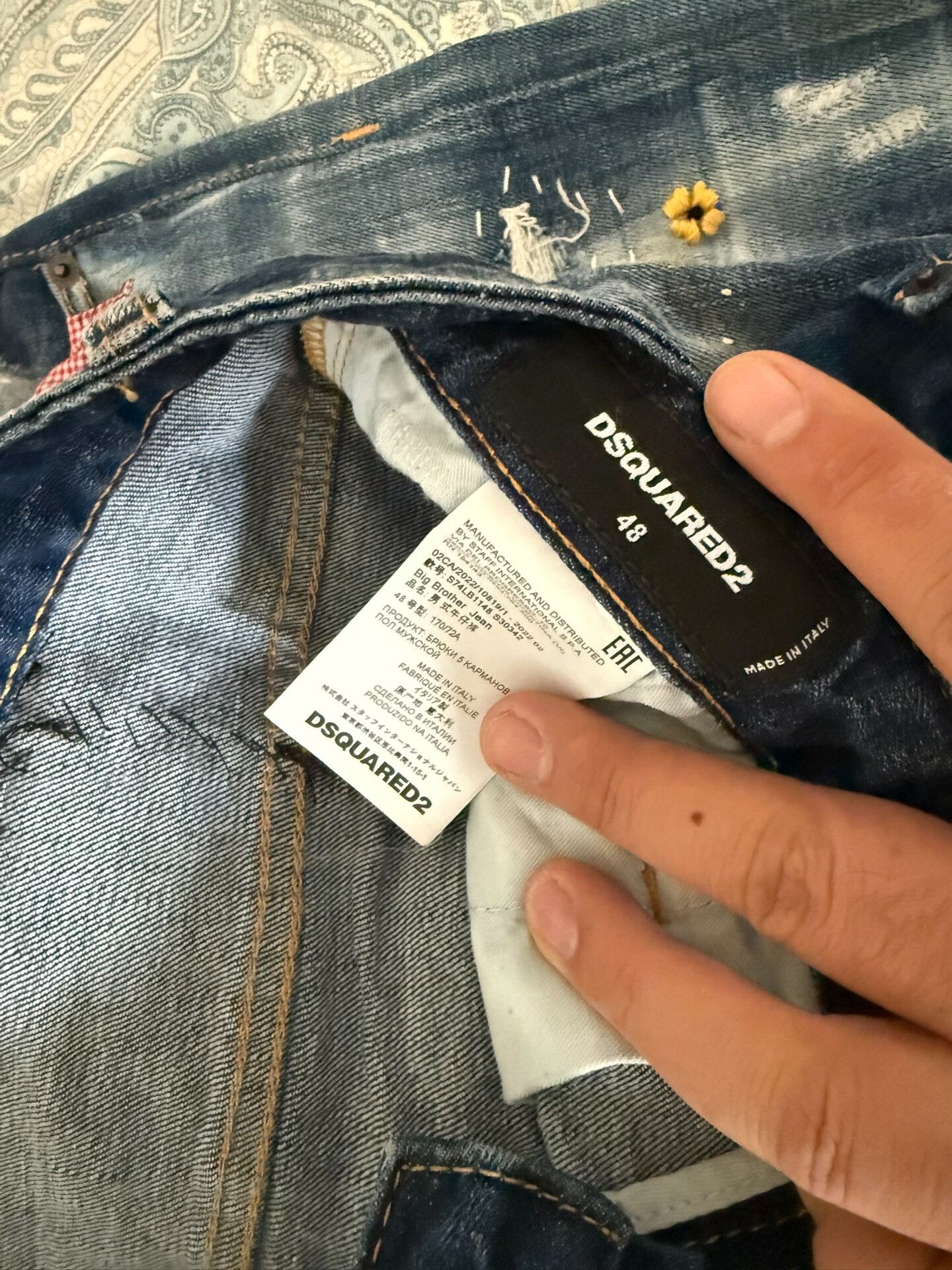 Dsquared2 dsquared2 big brother distressed denim pants Size US 34 / EU 50 - 8 Thumbnail