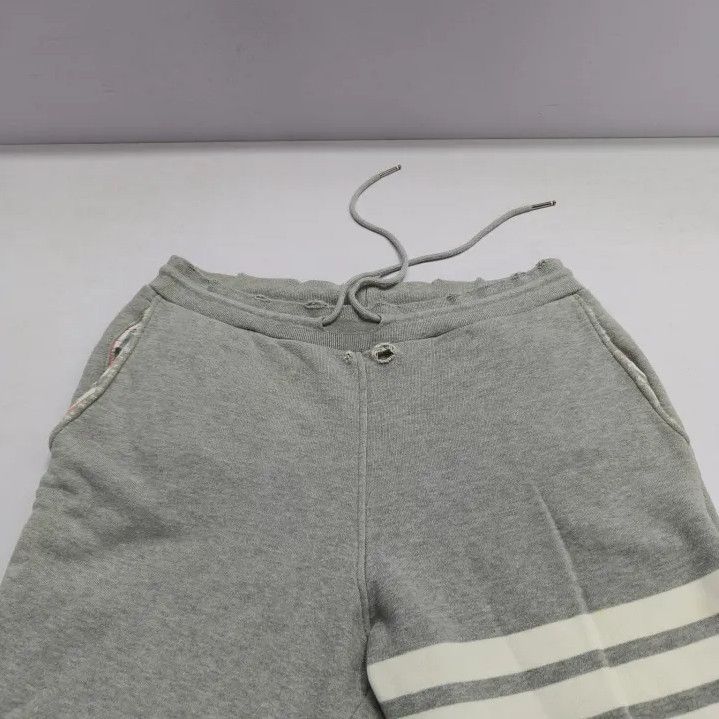 Thom Browne Thom Browne Gray Striped Knit Sweatpants Size US 30 / EU 46 - 10 Thumbnail