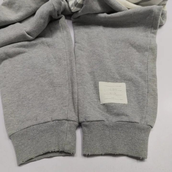 Thom Browne Thom Browne Gray Striped Knit Sweatpants Size US 30 / EU 46 - 12 Thumbnail