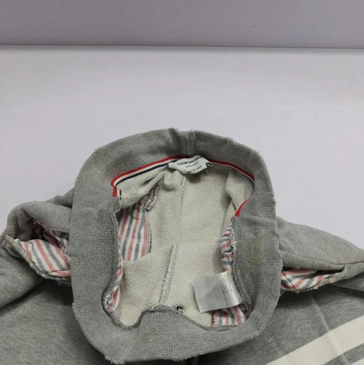 Thom Browne Thom Browne Gray Striped Knit Sweatpants Size US 30 / EU 46 - 8 Thumbnail