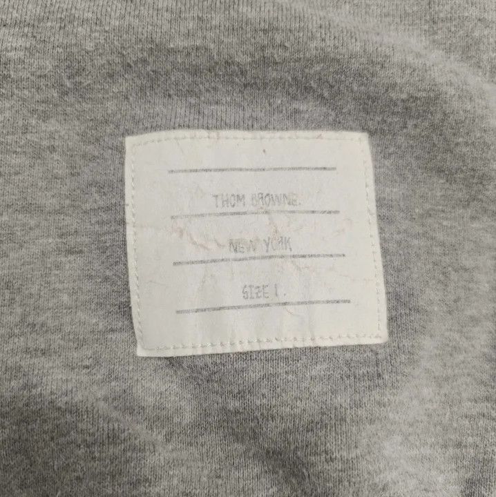 Thom Browne Thom Browne Gray Striped Knit Sweatpants Size US 30 / EU 46 - 6 Thumbnail