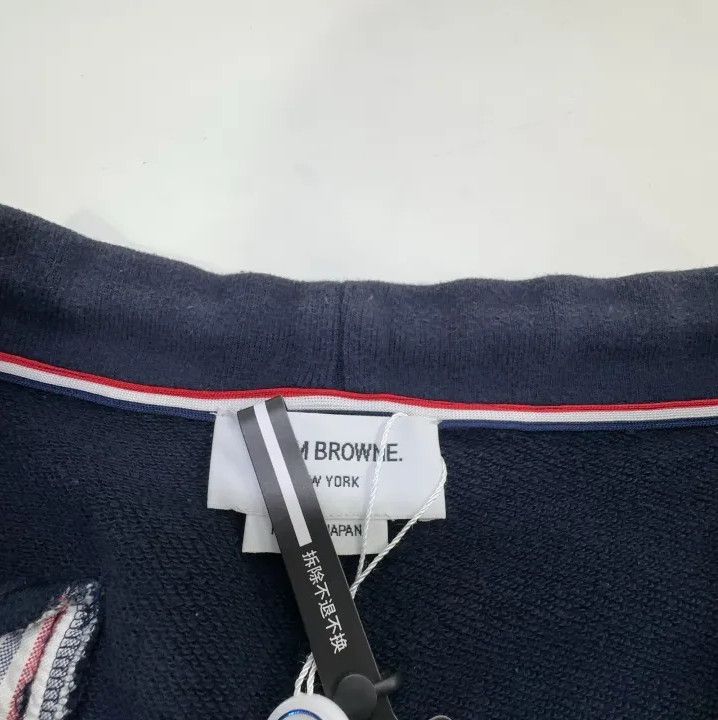 Thom Browne Thom Browne Classic Striped Navy Blue Shorts Size US 26 / EU 42 - 4 Thumbnail