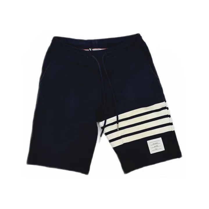 Thom Browne Thom Browne Classic Striped Navy Blue Shorts Size US 26 / EU 42 - 2 Thumbnail