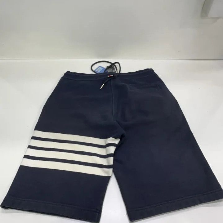 Thom Browne Thom Browne Classic Striped Navy Blue Shorts Size US 26 / EU 42 - 16 Thumbnail