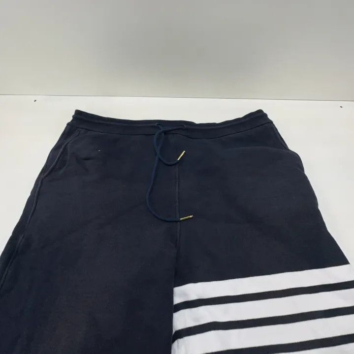 Thom Browne Thom Browne Navy Blue Classic Drawstring Shorts Size US 34 / EU 50 - 11 Thumbnail