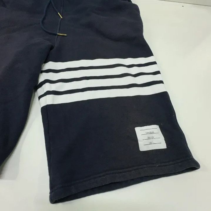 Thom Browne Thom Browne Navy Blue Classic Drawstring Shorts Size US 34 / EU 50 - 12 Thumbnail