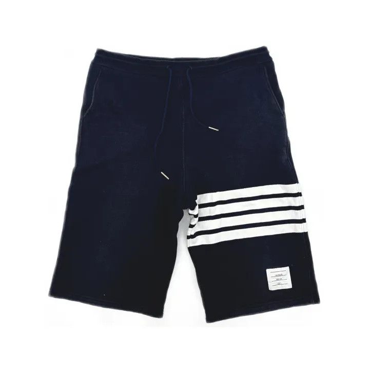 Thom Browne Thom Browne Navy Blue Classic Drawstring Shorts Size US 34 / EU 50 - 2 Thumbnail