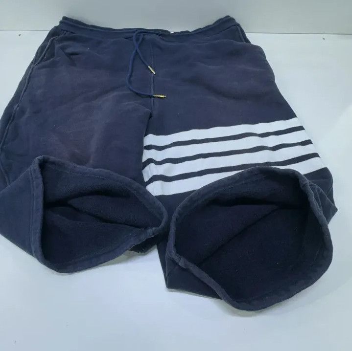 Thom Browne Thom Browne Navy Blue Classic Drawstring Shorts Size US 34 / EU 50 - 14 Thumbnail