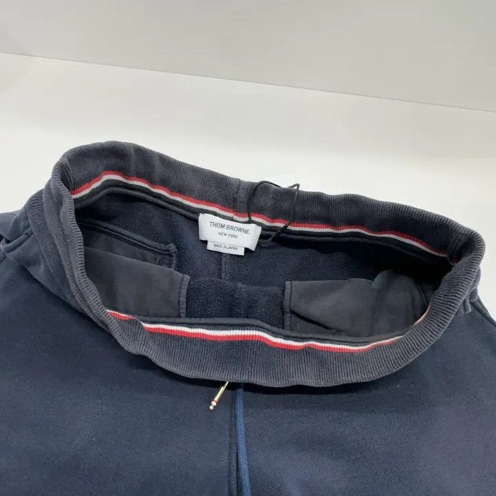 Thom Browne Thom Browne Navy Striped Knit Sweatpants Size US 30 / EU 46 - 10 Thumbnail