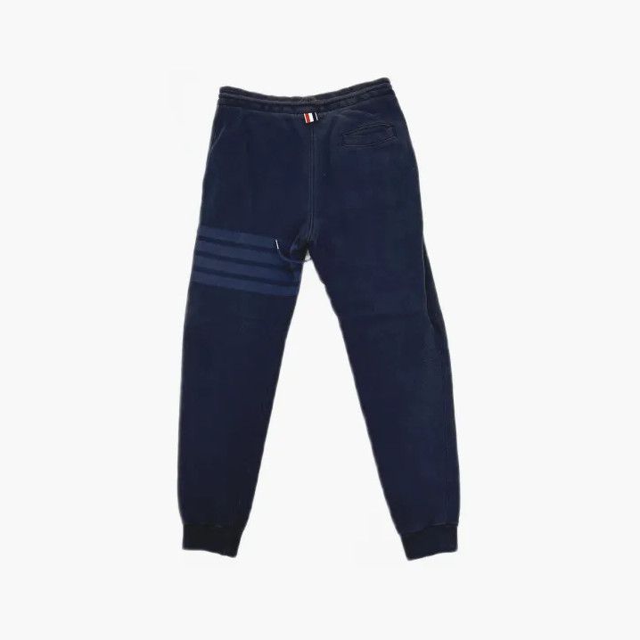 Thom Browne Thom Browne Navy Striped Knit Sweatpants Size US 30 / EU 46 - 3 Thumbnail