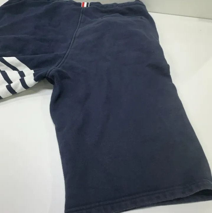 Thom Browne Thom Browne Classic Stripe Sports Shorts in Navy Blue Size US 30 / EU 46 - 15 Thumbnail
