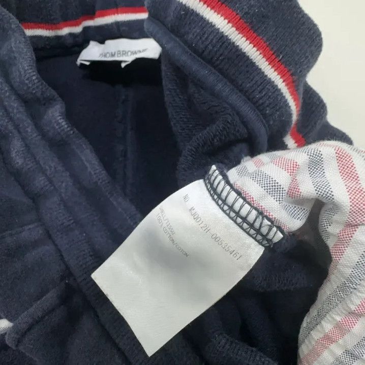 Thom Browne Thom Browne Classic Stripe Sports Shorts in Navy Blue Size US 30 / EU 46 - 6 Thumbnail