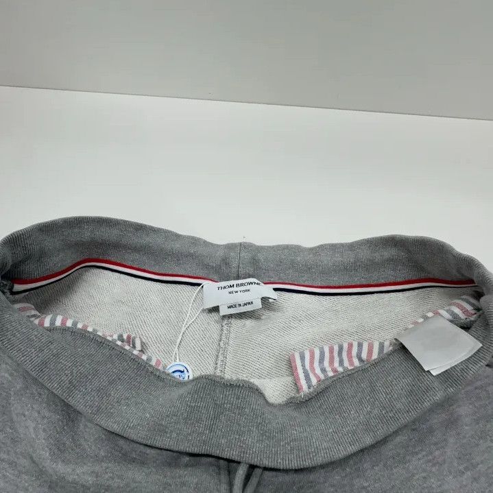 Thom Browne Thom Browne Classic Gray Striped Knit Sweatpants Size US 30 / EU 46 - 7 Thumbnail