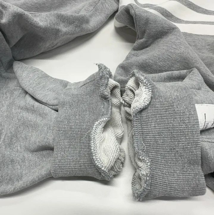 Thom Browne Thom Browne Classic Gray Striped Knit Sweatpants Size US 30 / EU 46 - 11 Thumbnail