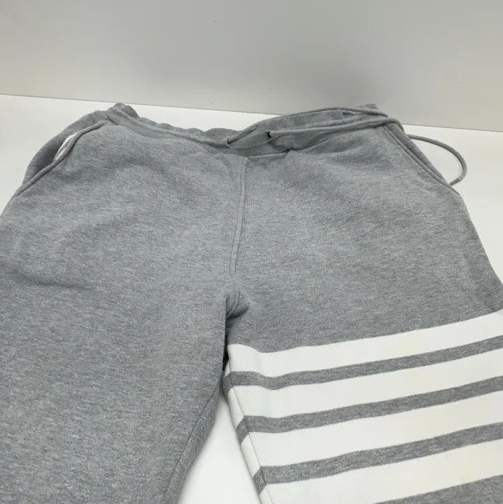 Thom Browne Thom Browne Classic Gray Striped Knit Sweatpants Size US 30 / EU 46 - 8 Thumbnail