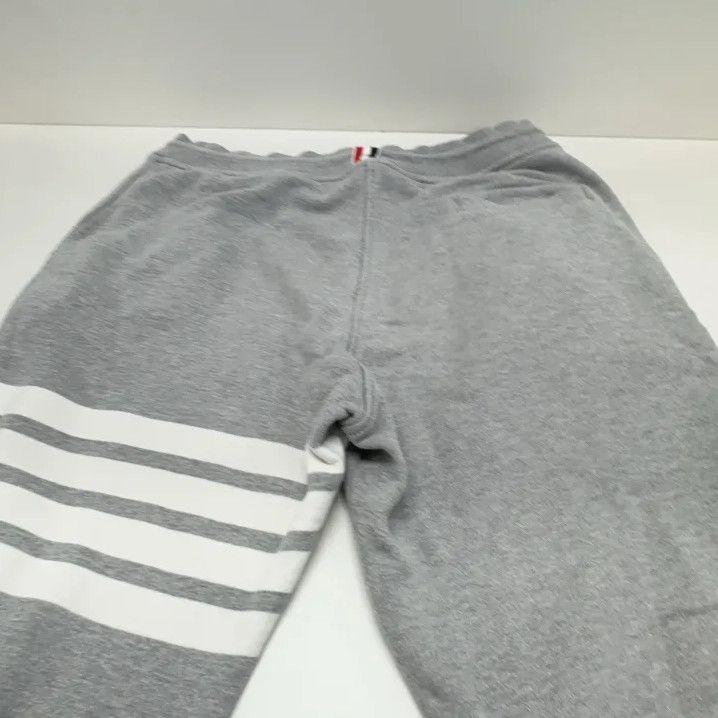 Thom Browne Thom Browne Classic Gray Striped Knit Sweatpants Size US 30 / EU 46 - 12 Thumbnail