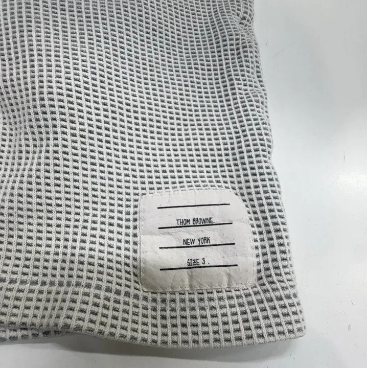 Thom Browne Thom Browne SS22 Gray Knitted Casual Shorts Size US 34 / EU 50 - 9 Thumbnail