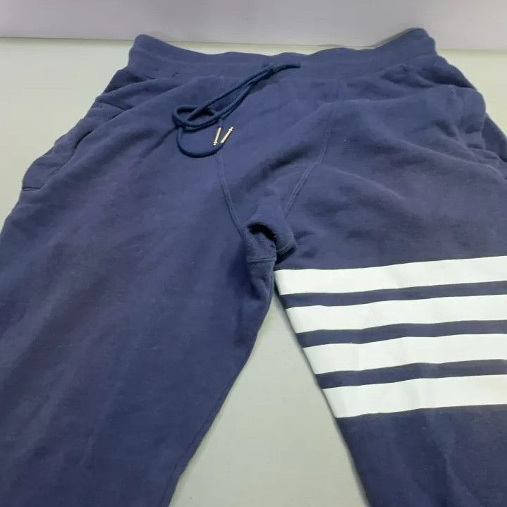 Thom Browne Thom Browne Classic Navy Sport Pants with Drawstring Size US 32 / EU 48 - 10 Thumbnail