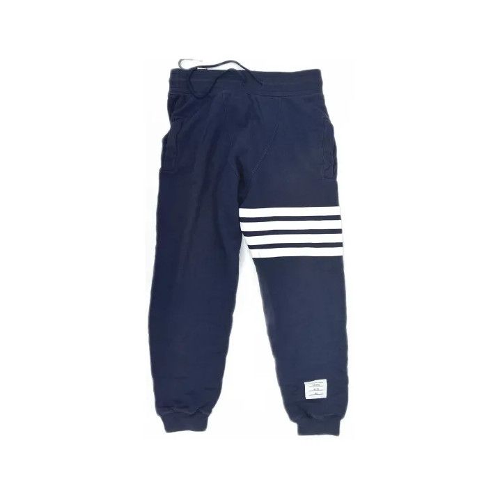 Thom Browne Thom Browne Classic Navy Sport Pants with Drawstring Size US 32 / EU 48 - 2 Thumbnail