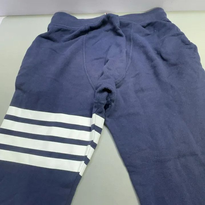 Thom Browne Thom Browne Classic Navy Sport Pants with Drawstring Size US 32 / EU 48 - 12 Thumbnail