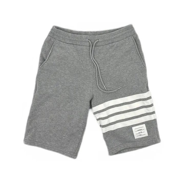 Thom Browne Thom Browne Classic Stripe Relaxed Grey Shorts Size US 26 / EU 42 - 2 Thumbnail