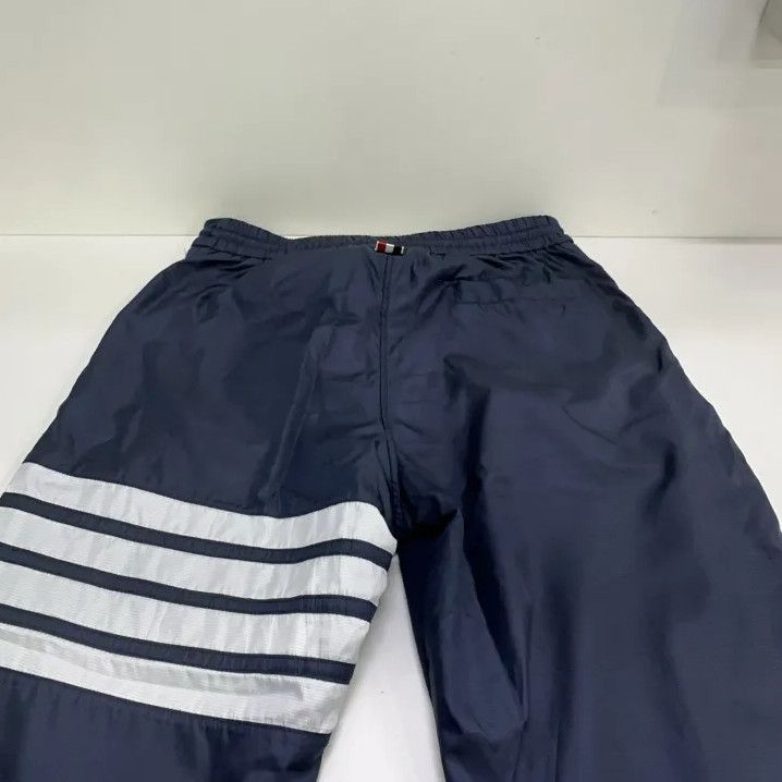 Thom Browne Thom Browne Navy Striped Sports Pants for Men Size US 30 / EU 46 - 13 Thumbnail
