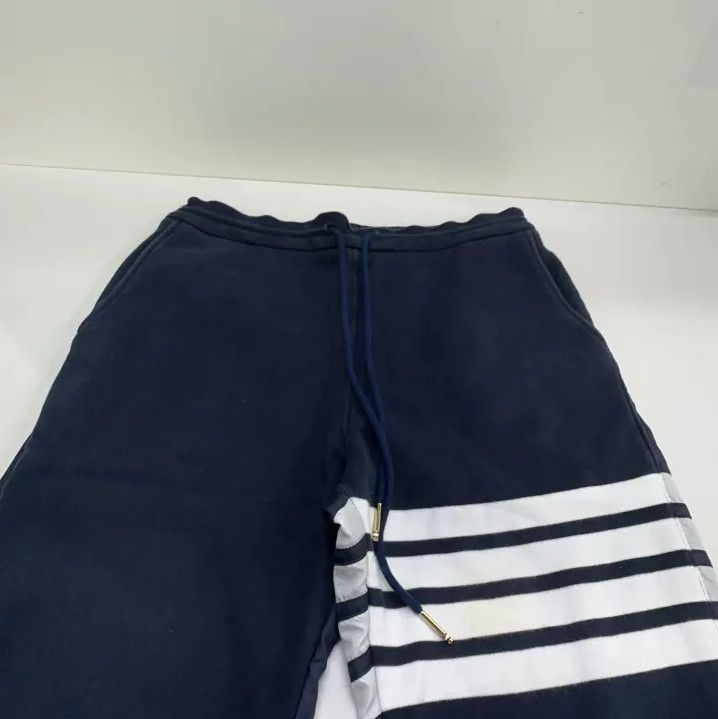 Thom Browne Thom Browne Navy Striped Sports Pants for Men Size US 30 / EU 46 - 9 Thumbnail