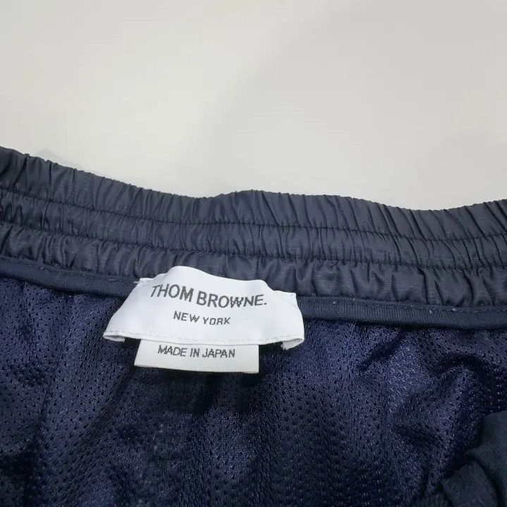 Thom Browne Thom Browne Navy Striped Sports Pants for Men Size US 30 / EU 46 - 4 Thumbnail