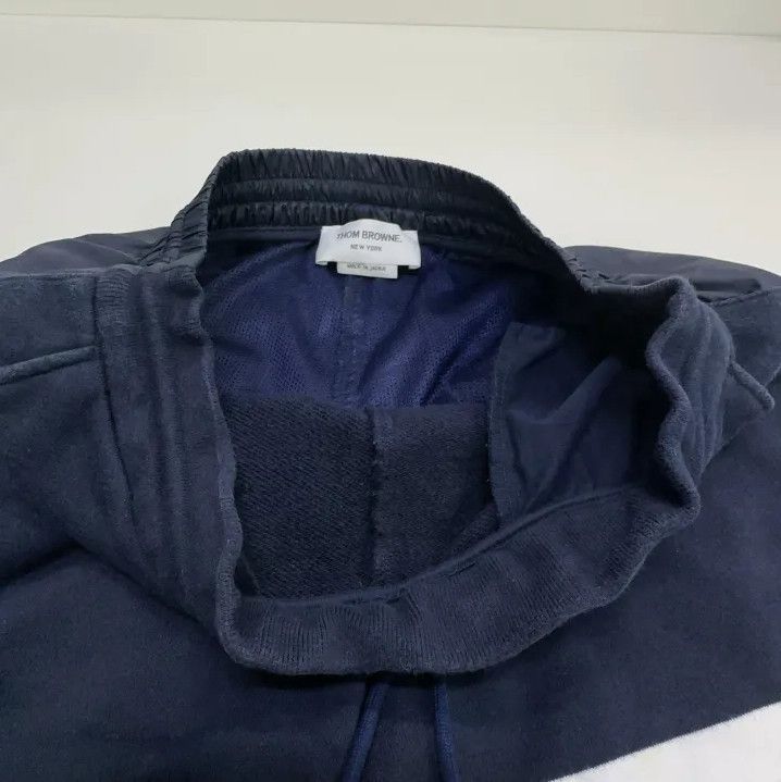 Thom Browne Thom Browne Navy Striped Sports Pants for Men Size US 30 / EU 46 - 8 Thumbnail