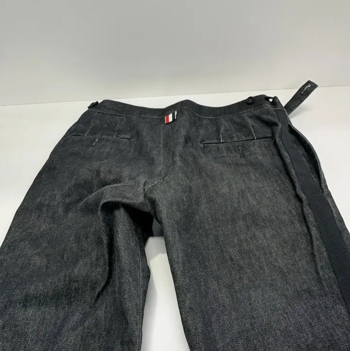 Thom Browne Thom Browne Classic Black Denim Pants Size US 30 / EU 46 - 10 Thumbnail
