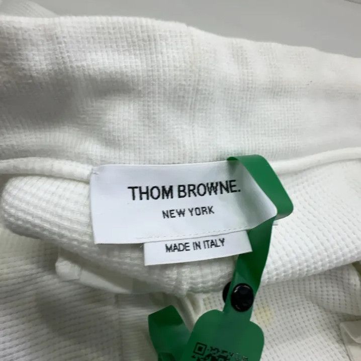 Thom Browne Thom Browne White Striped Sports Shorts for Men Size US 34 / EU 50 - 6 Thumbnail
