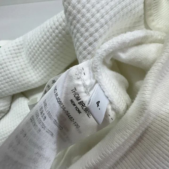 Thom Browne Thom Browne White Striped Sports Shorts for Men Size US 34 / EU 50 - 4 Thumbnail